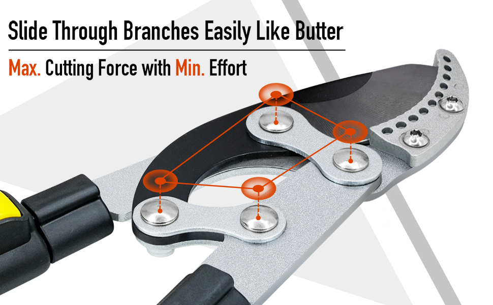 Jardineer Extendable Anvil Loppers Shears Tree Loppers