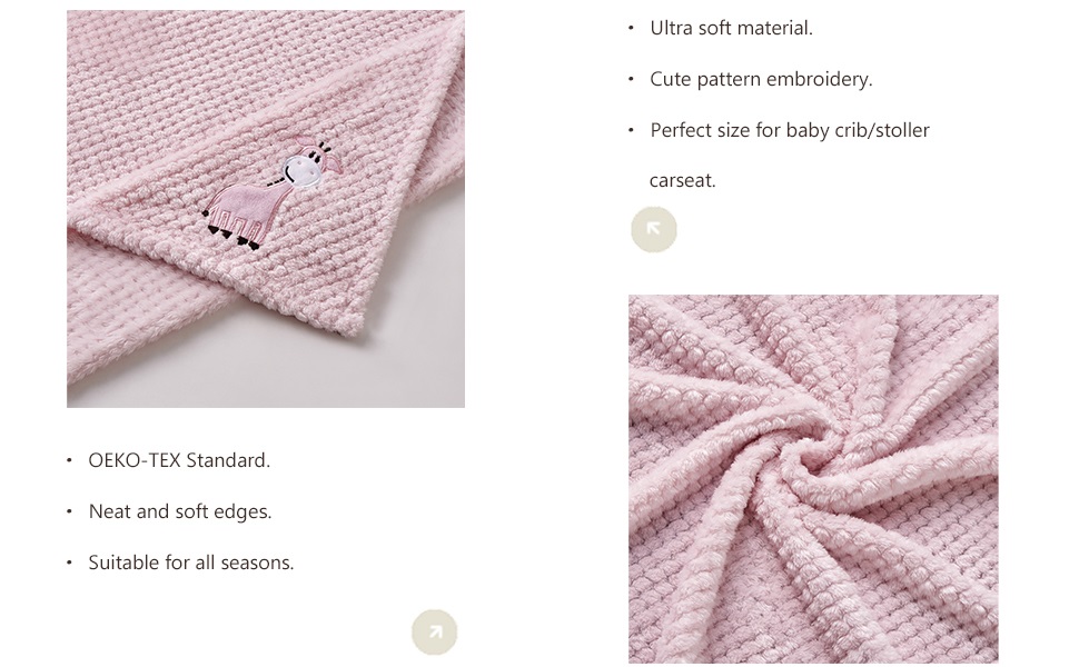pink baby girl blanket