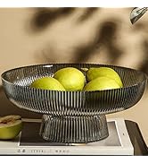 Amazon.com: Xeiwagoo Glass Fruit Bowl,Decorative Glass Bowl