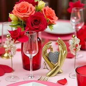 valentines day dining table centerpiece