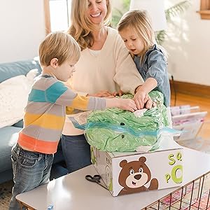 Animal Adventure Sqoosh2Poof Jumbo Plush Character Compressed Inside Small Box - Dino