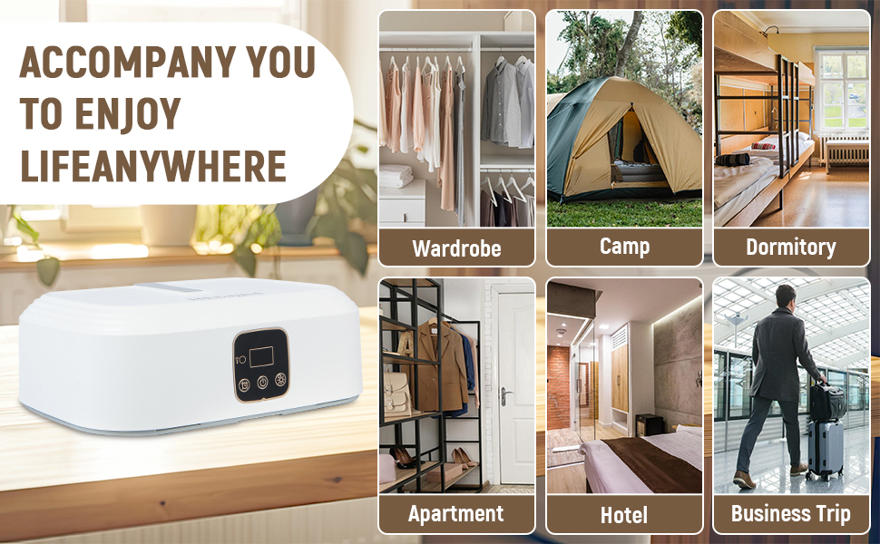 Portable Dryer With 480 Minute Timer Function 20 Minute Quick Drying Mini Dryer - a Compact Suitable for RVs, Apartments, Travel, Student Dormitories, equipped With a Drying Bag Remote Control 12 Portable dryer