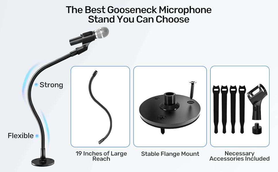 your best gooseneck microphone stand