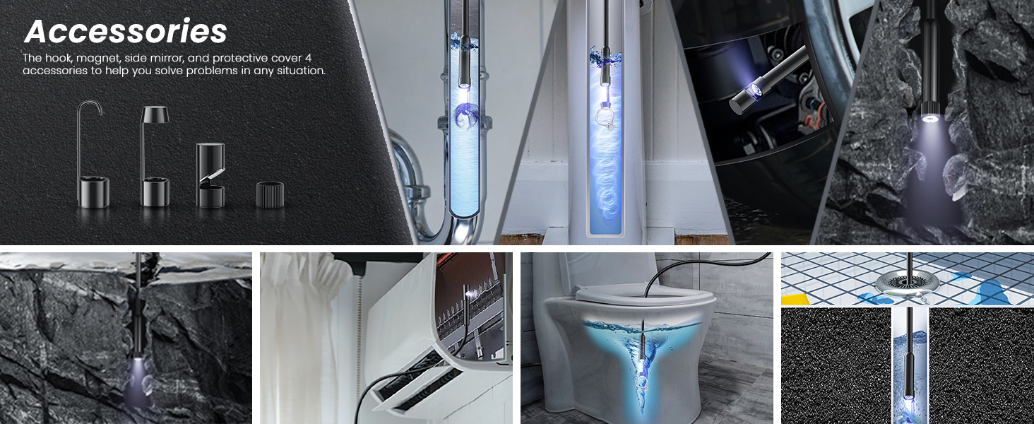 Tiny Camera Endoscope Inspection Camera, USB Endoscope Camera Flexible Rigid Snake Camera With 6 Led Lights 79mm Ip67 Waterproof Tube Sink Pipe Drain Camera For Android Iphone Ipad I4063882439 Endoscope Camera With