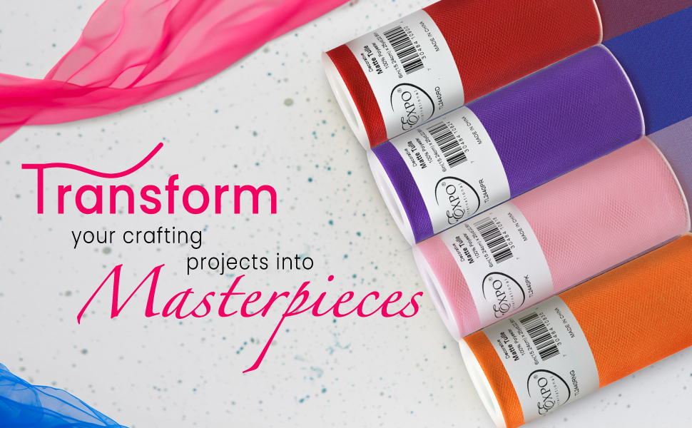 tul tulle fabric rolls yard polyester ribbon tutu skirt backdrop party birthday craft materials