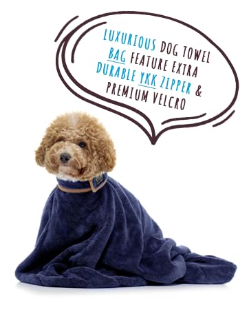 dog towel drying bag coat robe towelling paw cleaner grooming towels dryer microfibre bags bathrobe