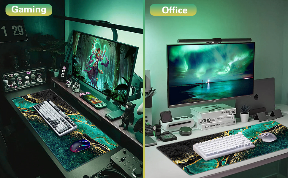 QOMOLAMA Gaming Mouse Pad, Large Mouse Pad(35.4×15.7in