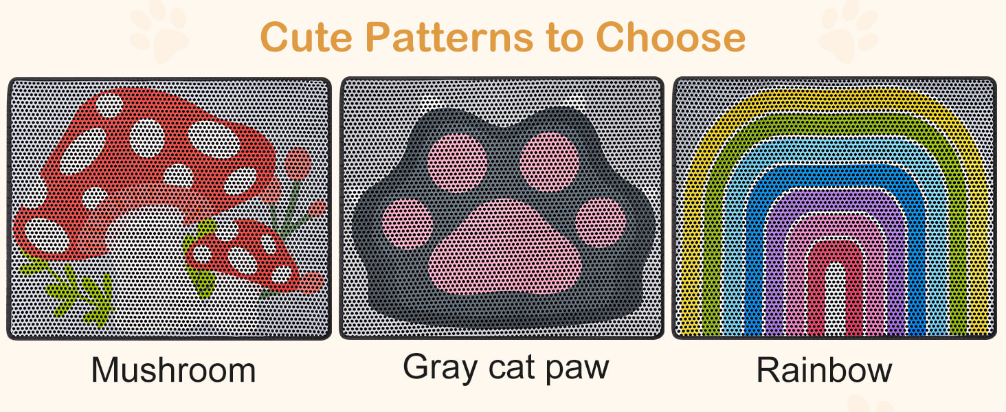 Bienbee Cat Litter Mat, 24"x15" Cat Litter Trapping Mat