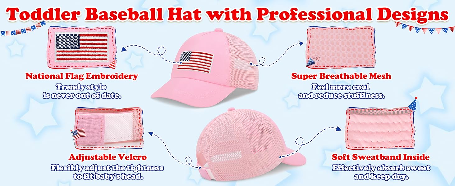 4th of july hat toddler american flag hat infant baseball cap baby boy baseball cap toddler hat