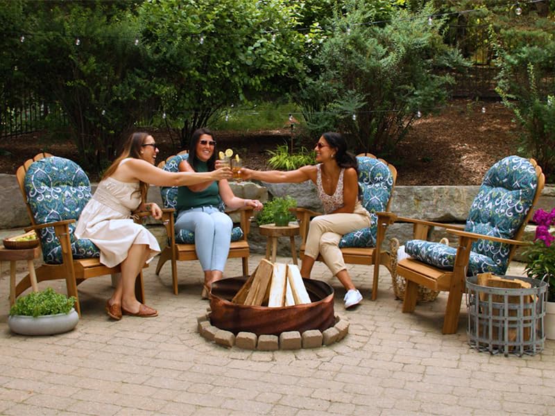 Adirondack cushion blue outdoor cushion replacement cushion