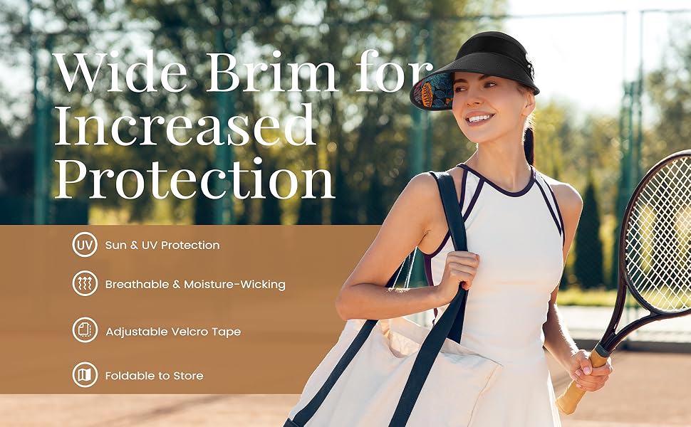 feature of sun visor hat