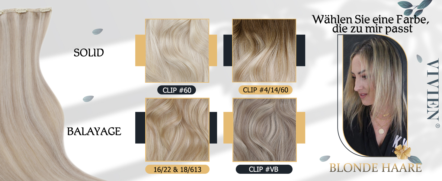 Blonde Haarverlängerungen