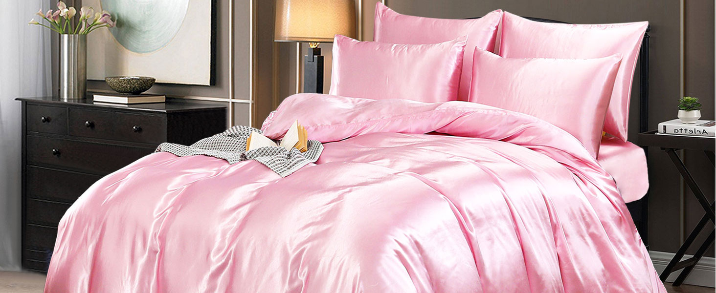Satin Silk 6 PCS Duvet Cover