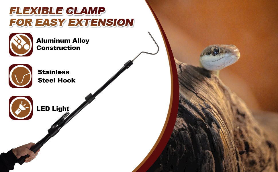 Amazon.com: Smarkey Snake Catcher Hook Stick Tongs Catch Grabber ...