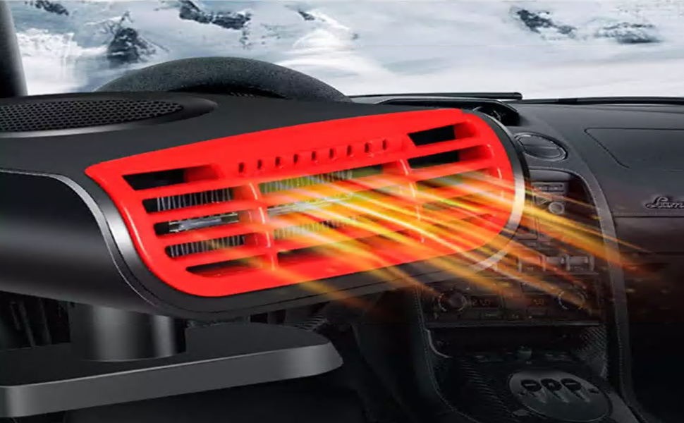 Car Heater 3 In 1 Portable Car Heater Heating And Cooling& Air Purify Plug In Car