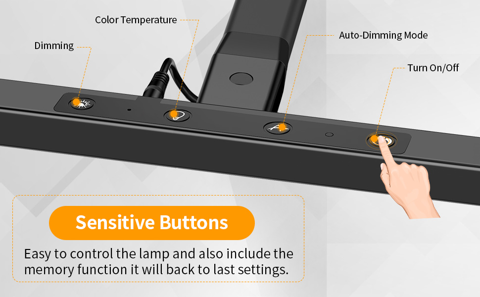 EppieBasic LED Desk Lamp, Architect Desk Lamp Clampable for Home Office