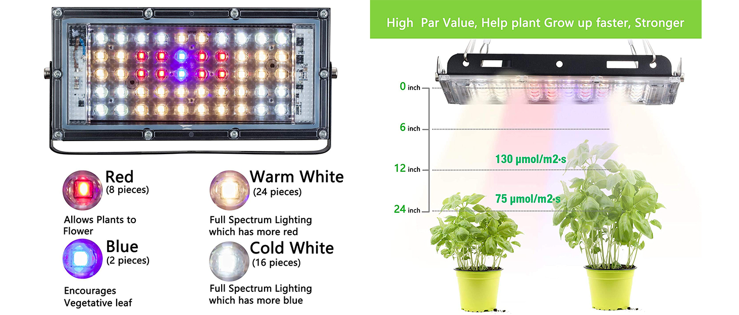 BUTTERFLY FARM Grow Light, with On/Off Switch Grow Lights