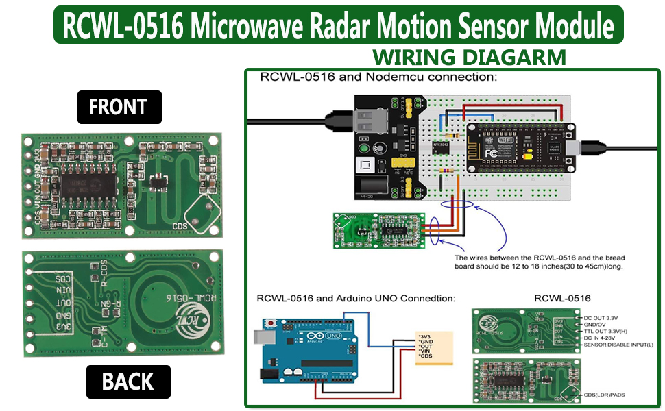 RCWL-0516 Microwave Radar Motion Sensor Module