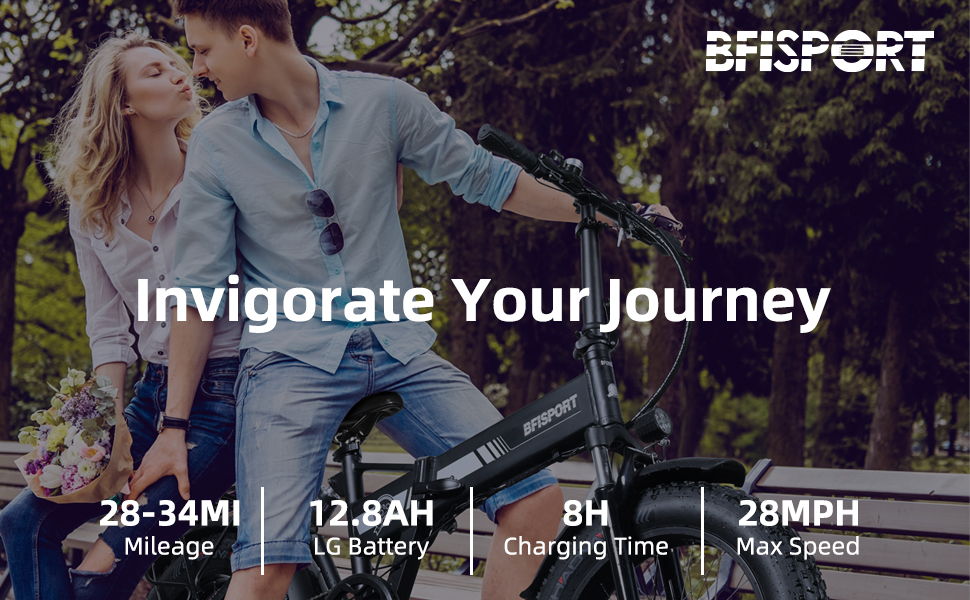 BFISPORT Electric Bike, 20" Ebike for Adults 750W Motor