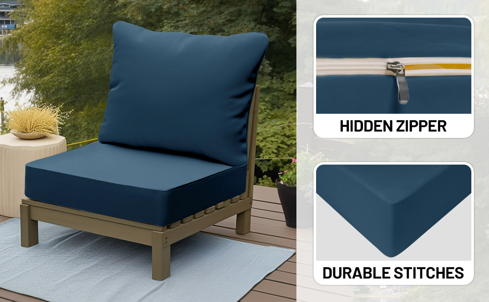 Sutteles Deep Seat Patio Cushions, Outdoor Chair Cushion