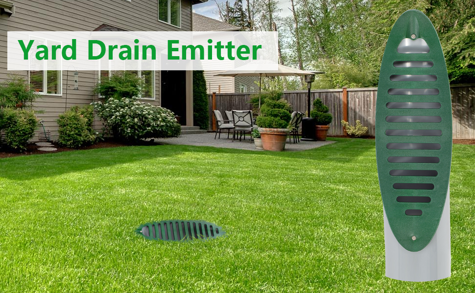 QUFA Angled Drainage Grate Yard Drain Emitter Mitered