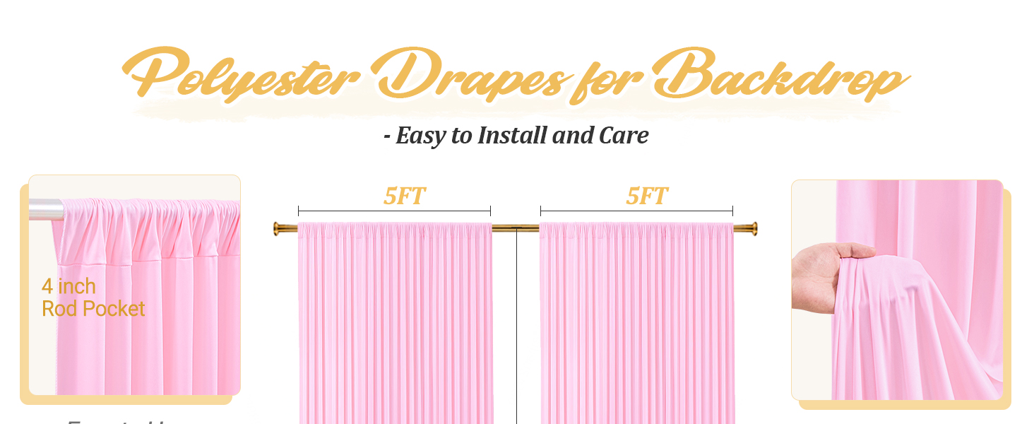 Backdrop Drapes for Birthday 