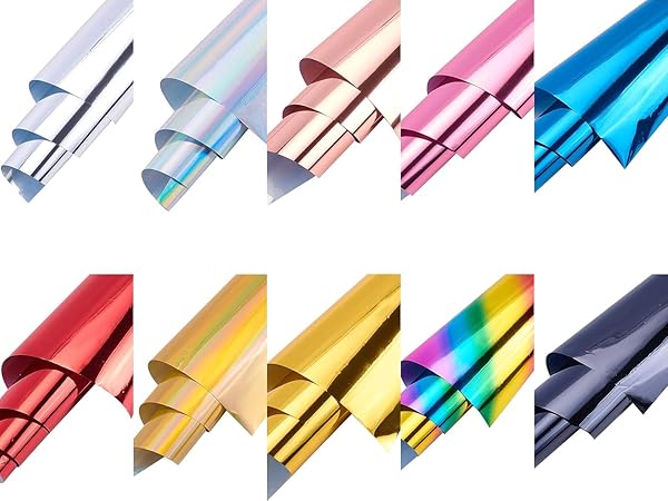 Amazon.com: SUPERFINDINGS 60 Sheets 10 Colors Reactive Foil