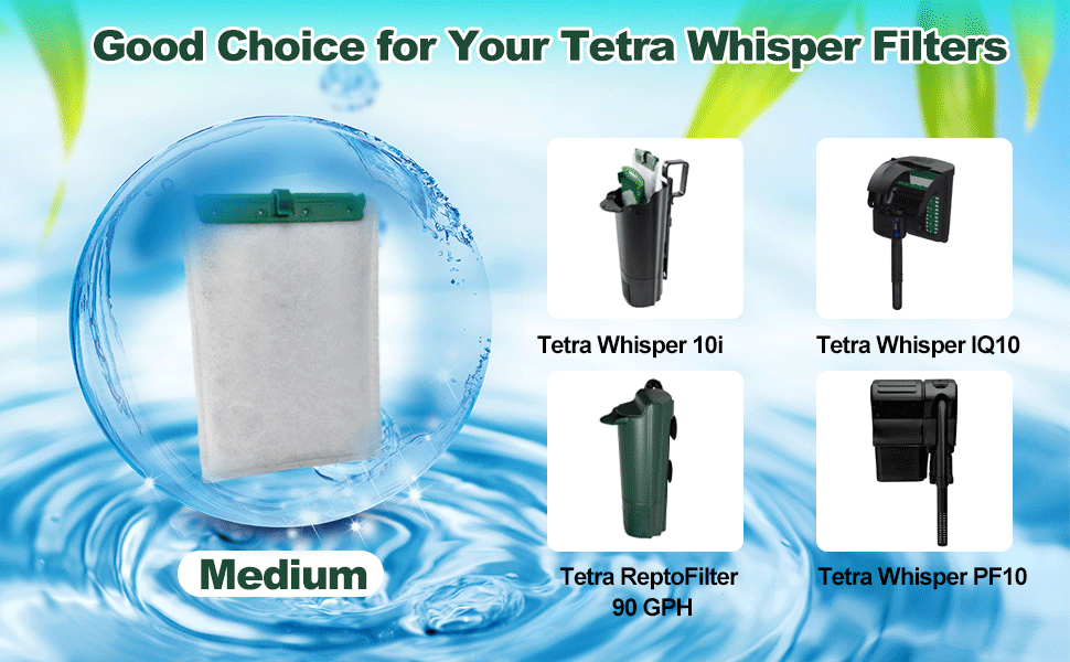 xbbwmrs 12Count Medium Filter Cartridges for Tetra