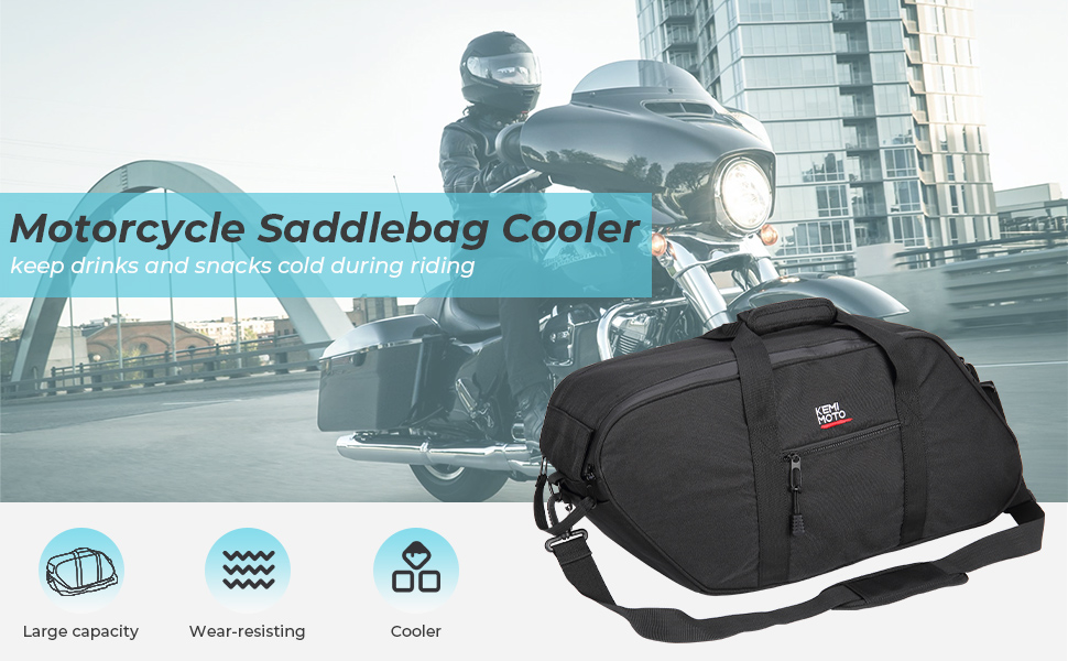KEMIMOTO Street Glide Saddlebag Cooler, Saddle Bag Insert Cooler Single