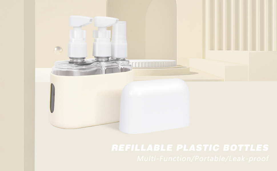 Skycase Travel Bottle Set, 3 in 1 Travel Containers Set for