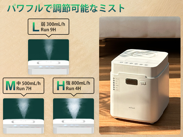 Amazon.co.jp: 加湿器 スチーム式 加熱式 大容量. 3.3L 加湿量
