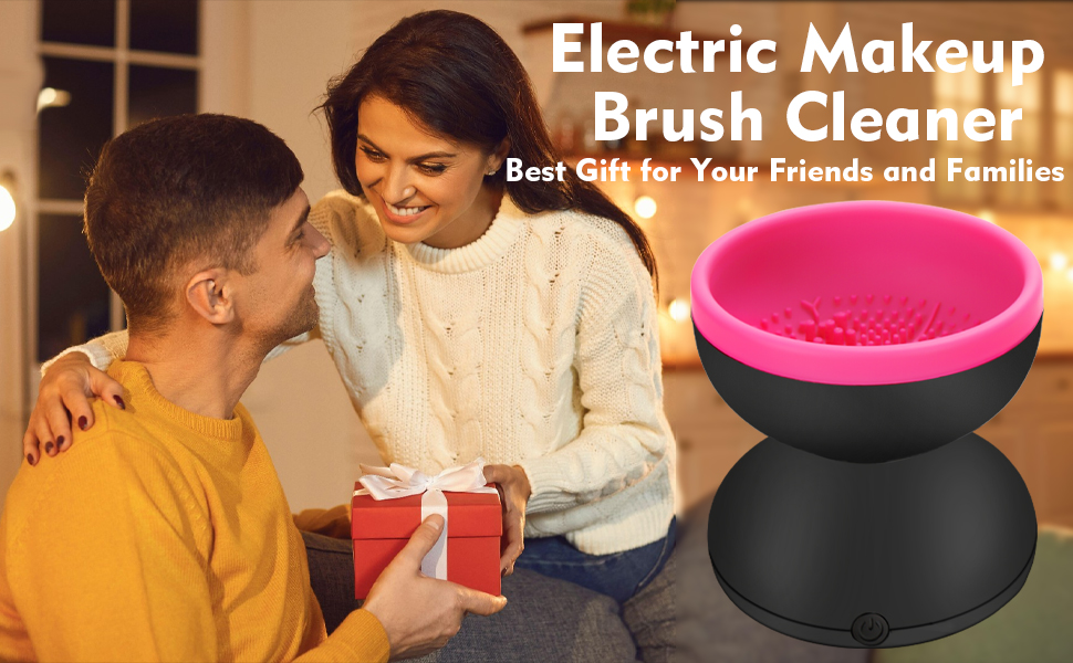 Electric Makeup Brush Cleaner Machine, Portable Automatic