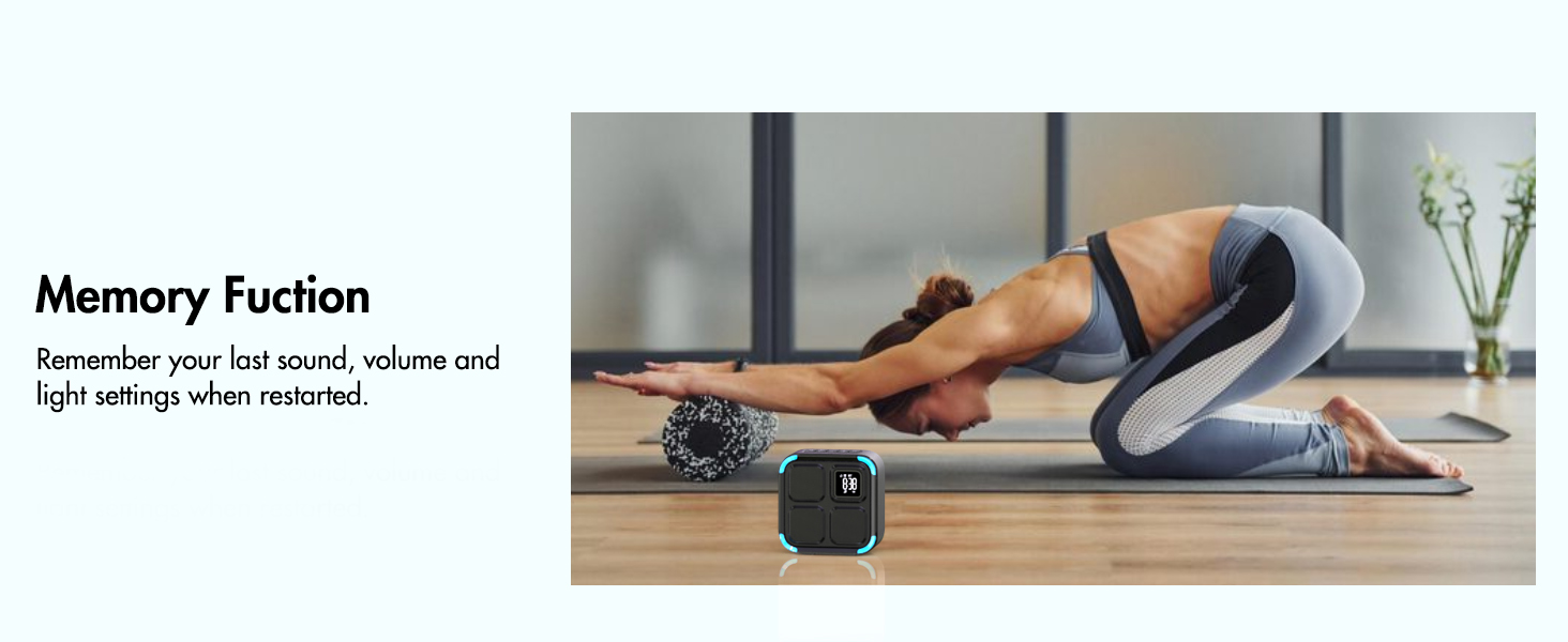 noise machine remembers your last sound, volume and listing settings when restarted