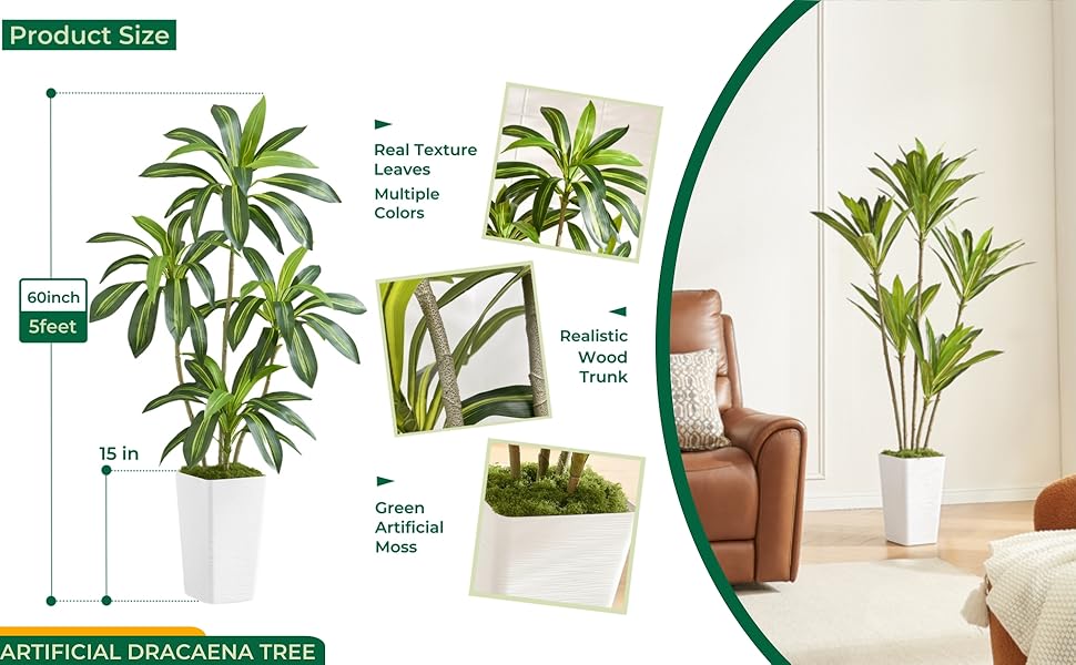 artificial dracaena tree