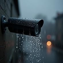 IP67 waterproof bullet camera in heavy rain conditions
