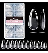 Amazon.com: UNA GELLA Almond Gel Nail Tips, 504PCS Pre