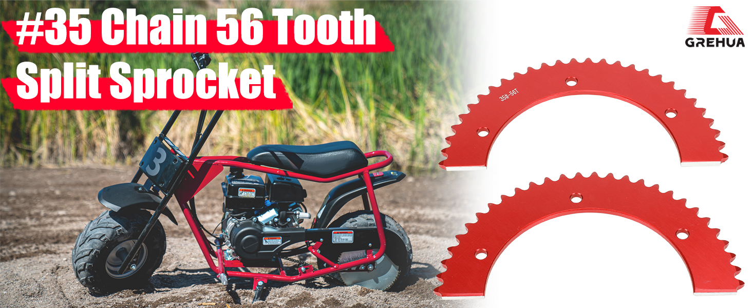 GREHUA 35 Chain 56 Tooth Split Sprocket for Predator 212cc