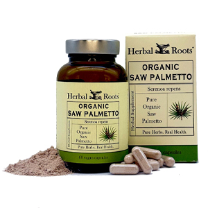 Herbal Roots Organic Saw Palmetto Capsules 