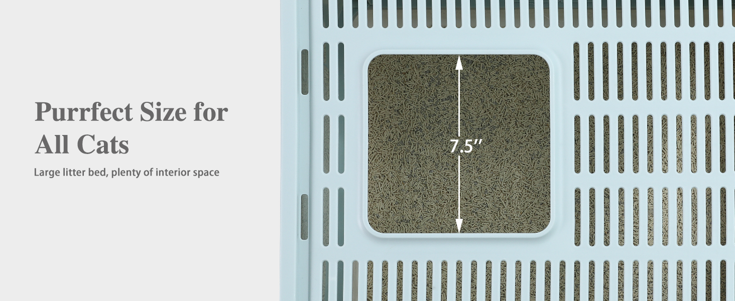 Bolux Foldable Cat Litter Box with Lid, Extra Large Litter