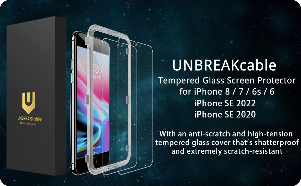 UNBREAKcable Screen Protector for iPhone SE 2022/ SE 2020