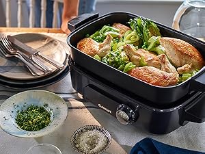 Cuisinart, Pişirme, 5'i 1 Arada Çok Amaçlı Pişirici, GRMC3E, Çok Amaçlı Pişirici, Izgara, Pişirme, Buharda Pişirme