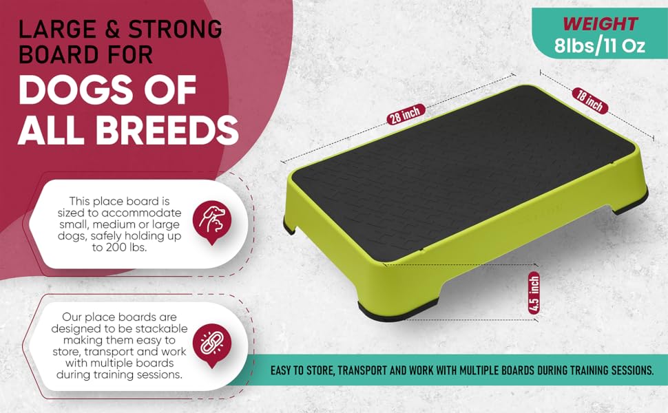 HUNTMARK Dog Training Place Board Durable Hunting Dog Training Platform Non