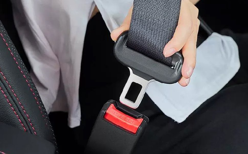 ECVV 2 Pack Car Seat Belt Clip, Universal Seat Belt Buckle Auto Metal