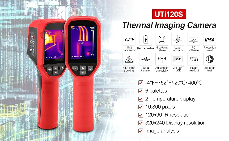 Amazon.com: UNI-T UTi120S Infrared Thermal Camera 120x90 IR