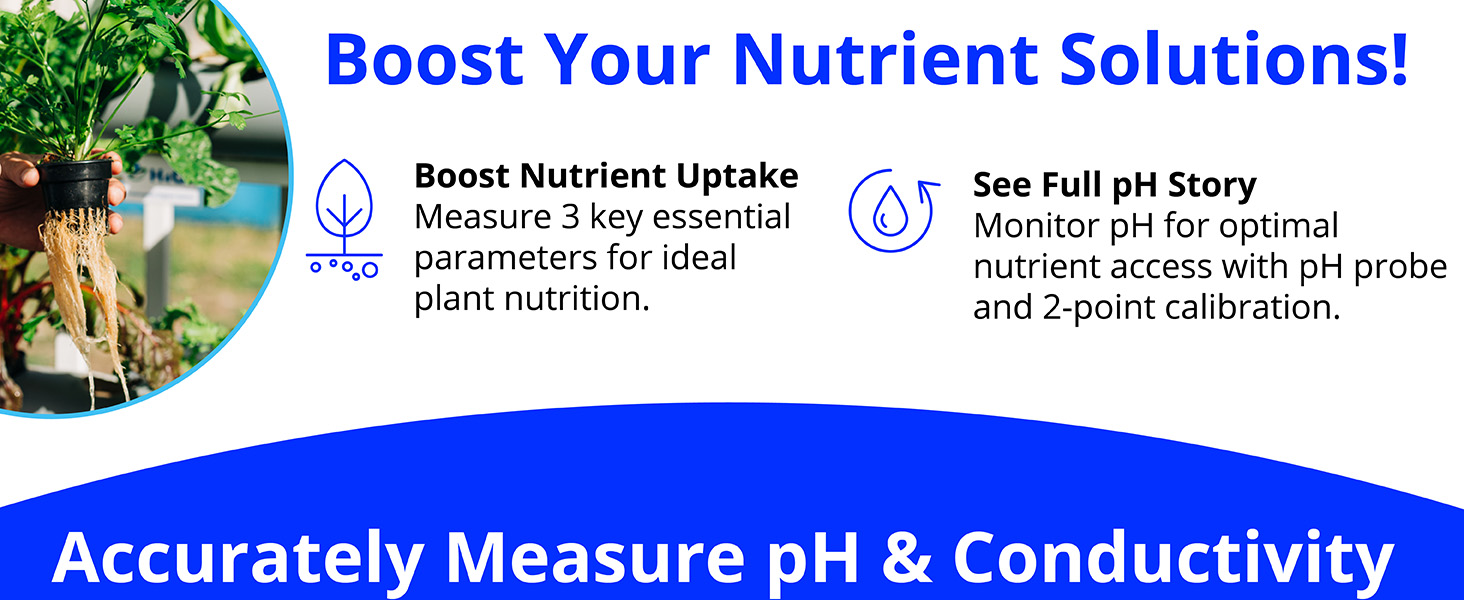 Bluelab Combo Meter for pH, Temperature, Conductivity (Nutrient