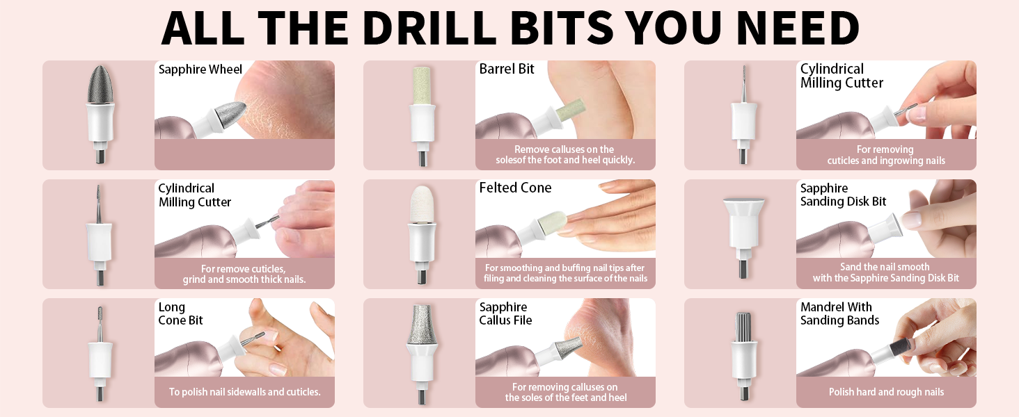 Nail Drill for Thick Nail Toenail