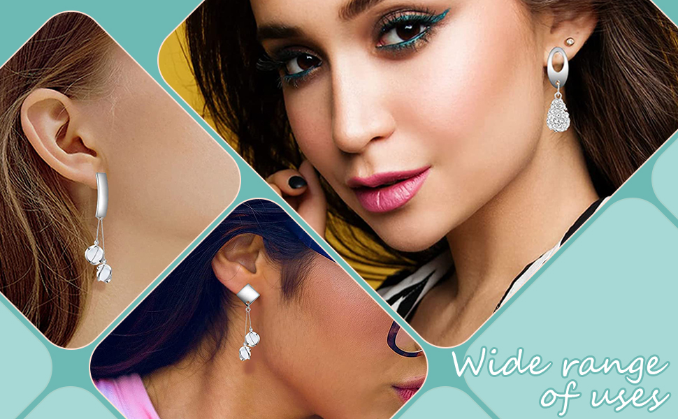 Aylifu 30pcs Stud Earring Findings Earring Post with Loop