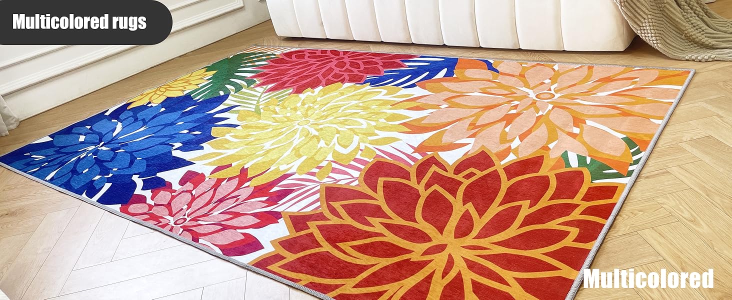 Multicolored Area Rugs
