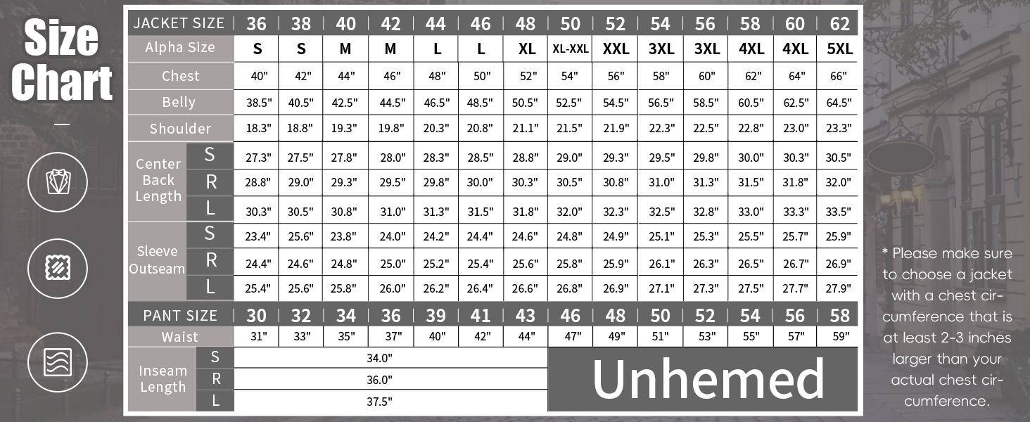 Men's Suits Classic Fit 2 Piece