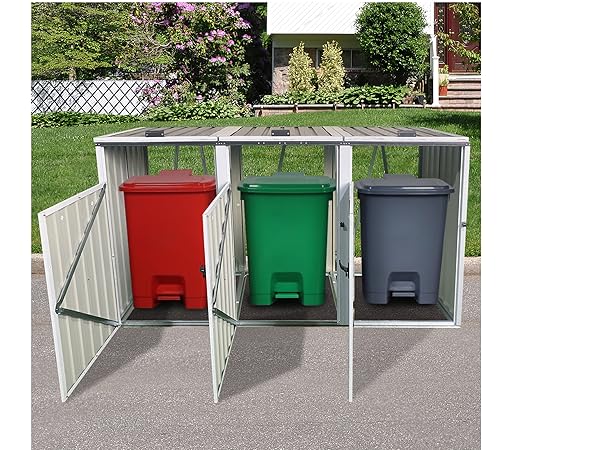 NimheESPカスタム仕様 レインディア廃盤ハードケース付き Amazon.com : KEIKI Garbage Bin Storage Shed with Lockable